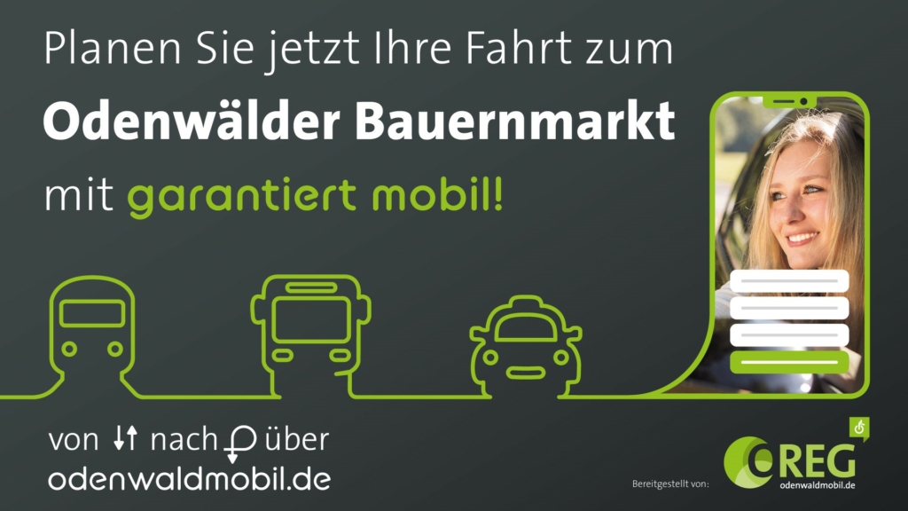 Mit Garantiert moibl auf den Odenwälder Bauernmarkt